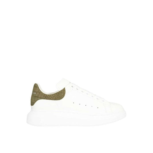 Sneakers surdimensionnées en cuir de crocodile Alexander McQueen