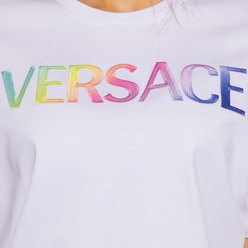 Versace T-shirt van katoen met logo