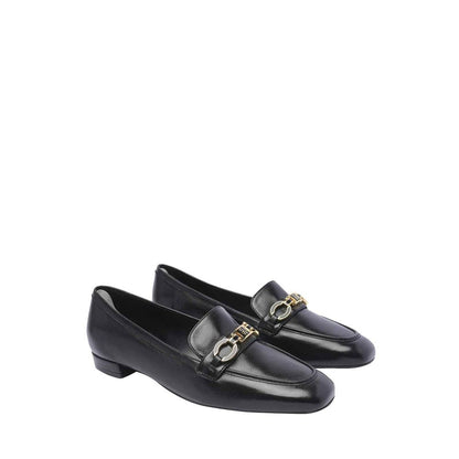 Stuart Weitzman Signature Square Leather Loafers
