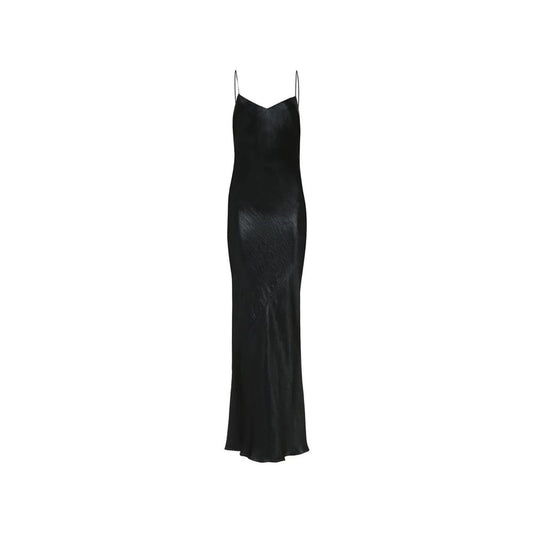 Robe longue en satin Saint Laurent