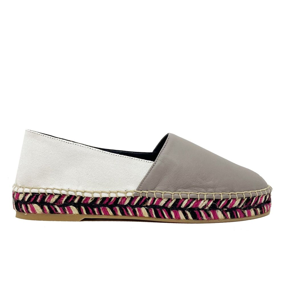 Espadrilles van wit leder