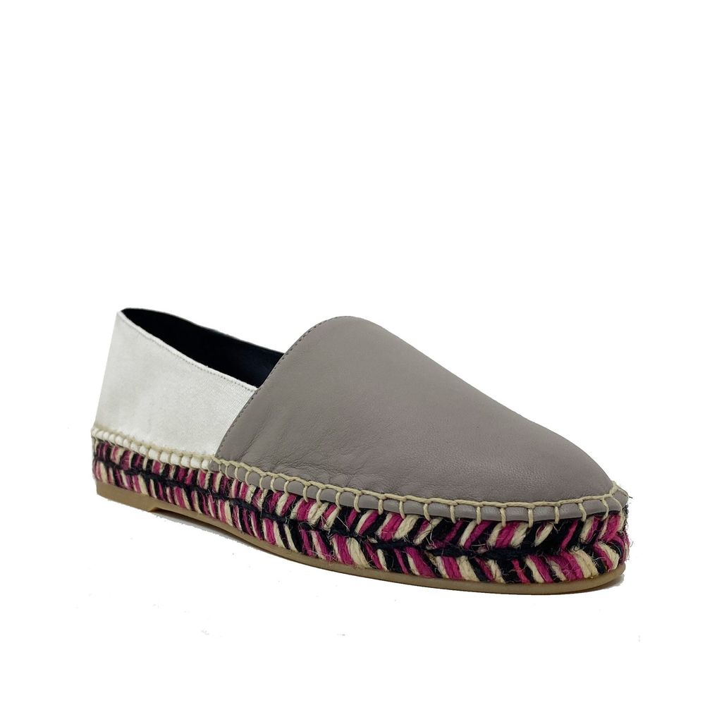 Espadrilles van wit leder
