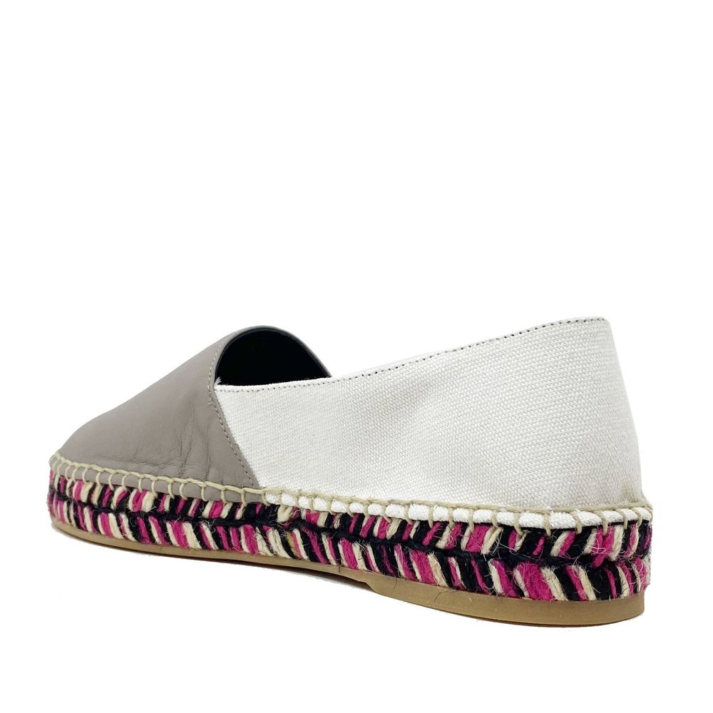 Espadrilles van wit leder