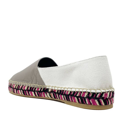 Espadrilles van wit leder