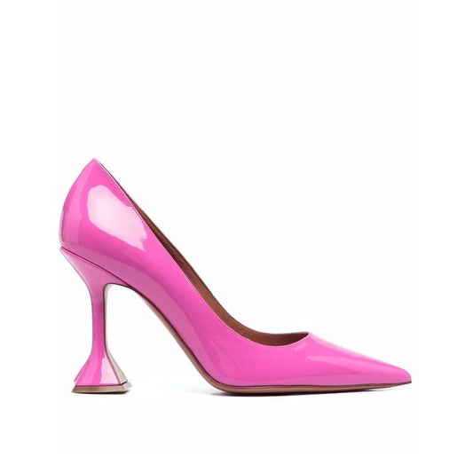 Escarpins en cuir verni Amina Muaddi Ami