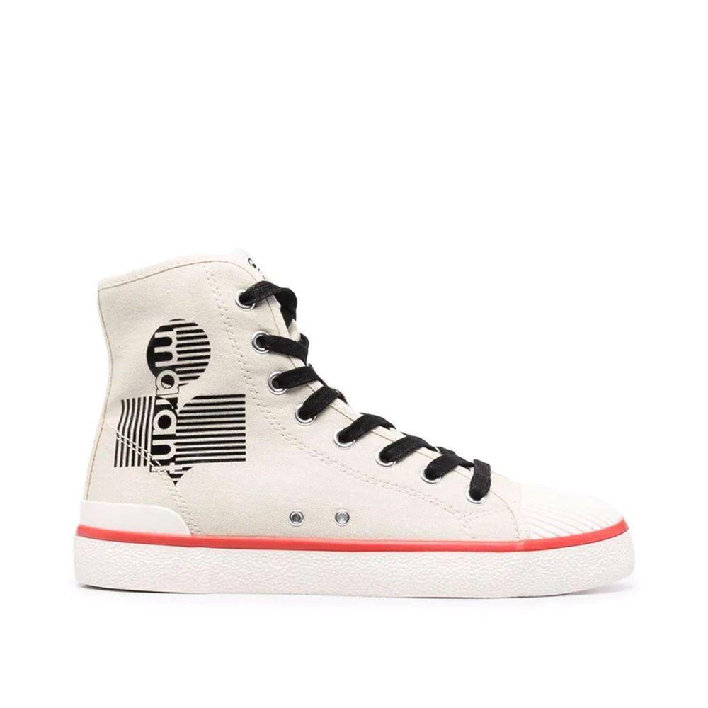Sneakers en toile avec logo d'Isabel Marant
