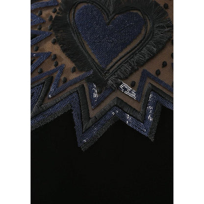 Fendi fluwelen midi-jurk met bontkraag
