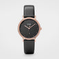 Cluse Grijs Leren Horloge