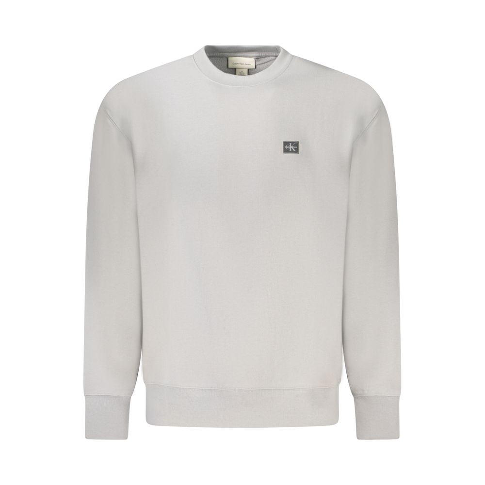 Pull en coton gris pour homme Calvin Klein