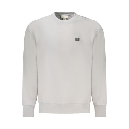 Pull en coton gris pour homme Calvin Klein