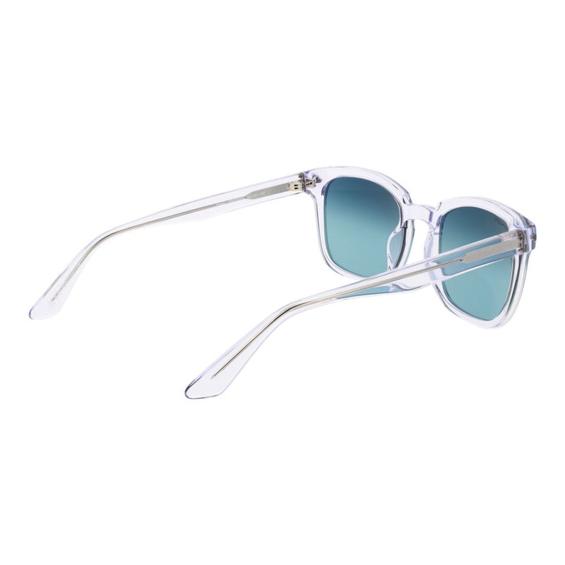 Serengeti Transparent Unisex Sunglasses with Polarized Blue Lenses