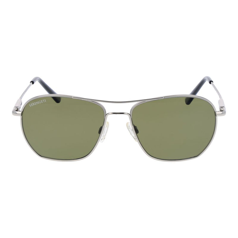 Serengeti Silver Unisex Aviator Sunglasses