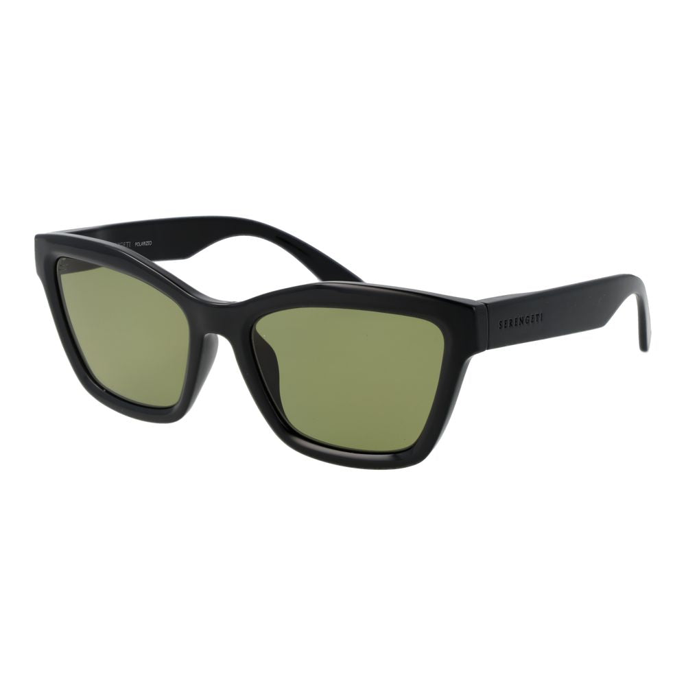 Serengeti Black Women Sunglasses - Chic Cat Eye Style