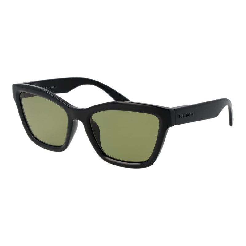 Serengeti Black Women Sunglasses - Chic Cat Eye Style
