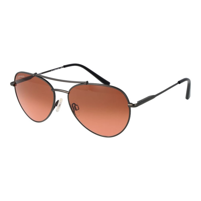 Serengeti Black Unisex Sunglasses - Photochromatic Aviator Style