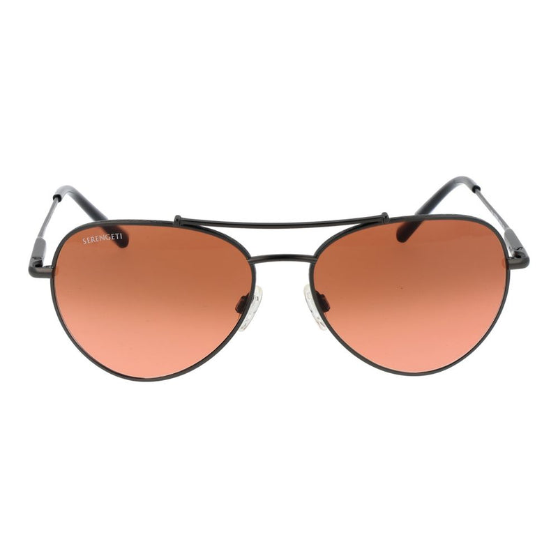 Serengeti Black Unisex Sunglasses - Photochromatic Aviator Style