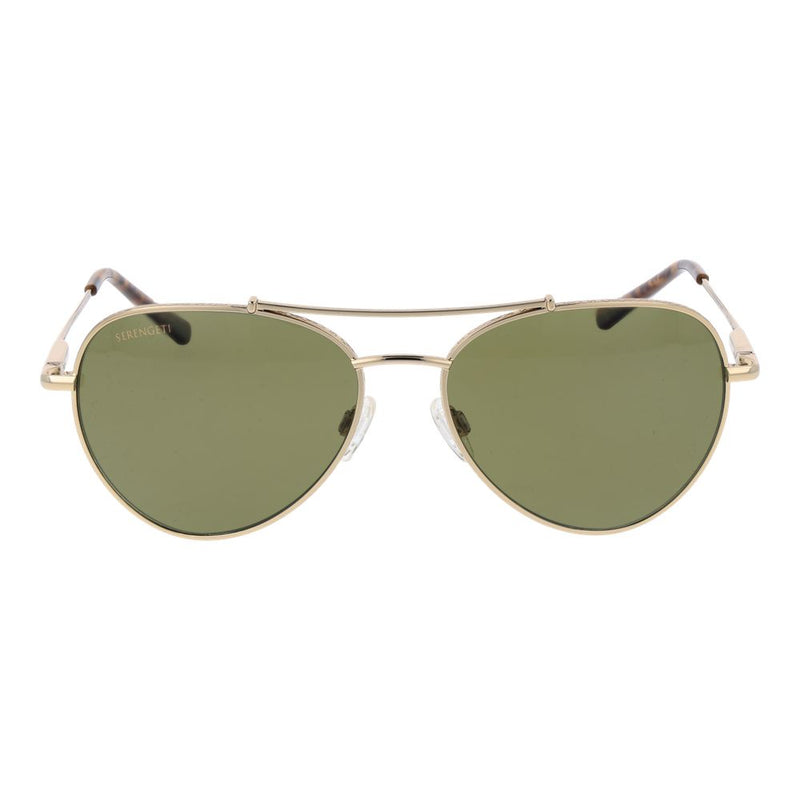 Lunettes de soleil unisexes Serengeti Gold - Style aviateur
