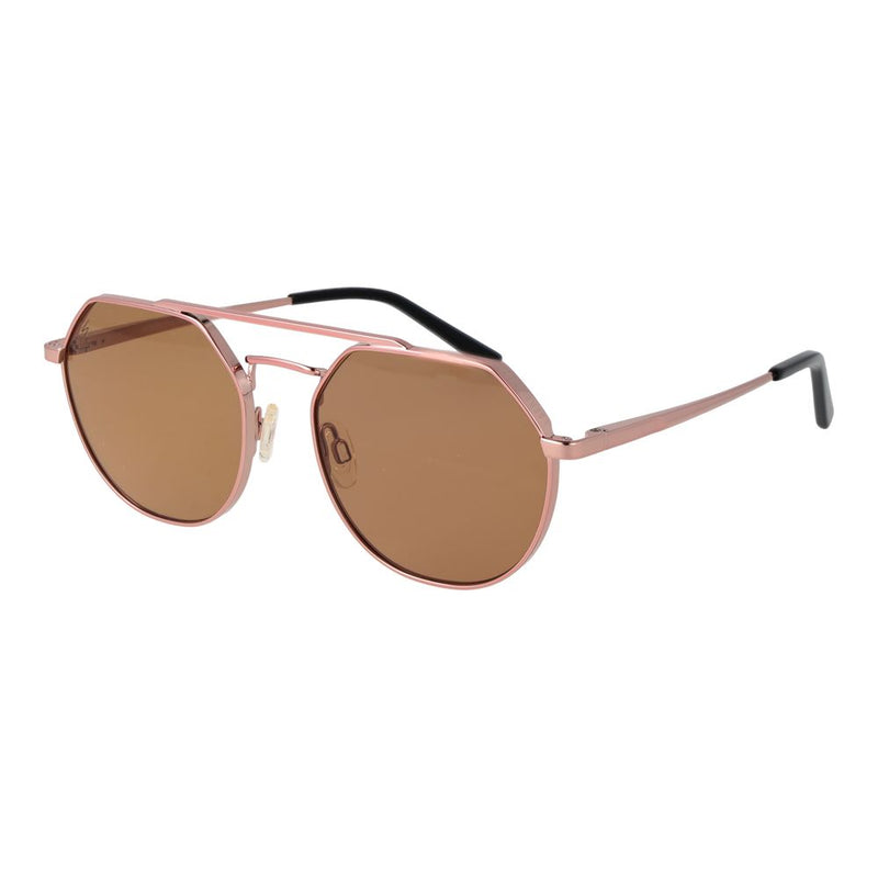 Serengeti Rose Gold Unisex Polarized Aviator Sunglasses