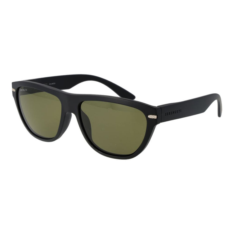 Lunettes de soleil unisexes noires Serengeti - Protection polarisée