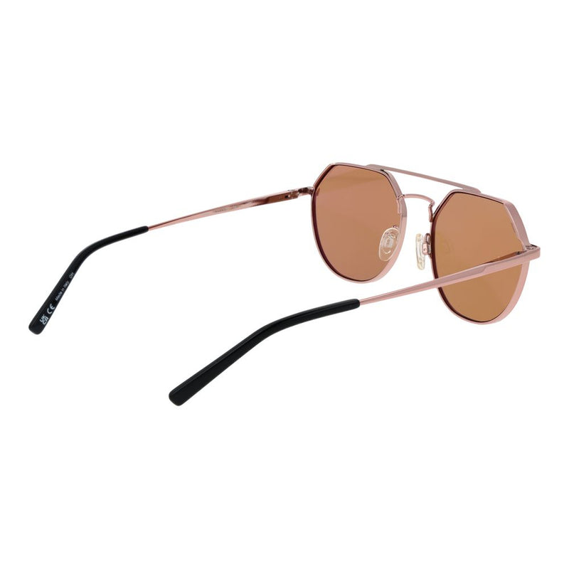 Serengeti Rose Gold Unisex Polarized Aviator Sunglasses