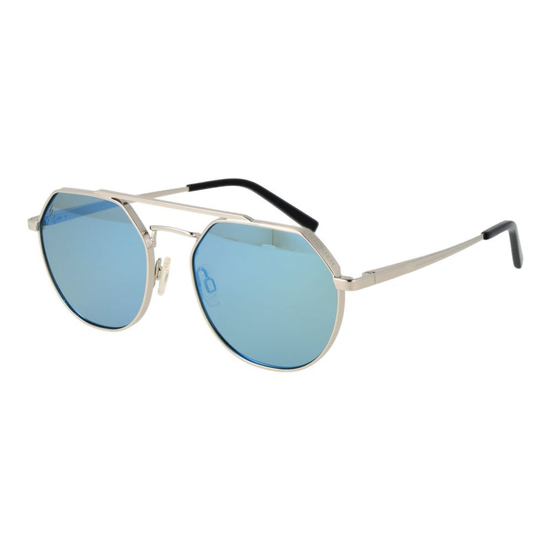 Serengeti Silver Unisex Polarized Aviator Sunglasses
