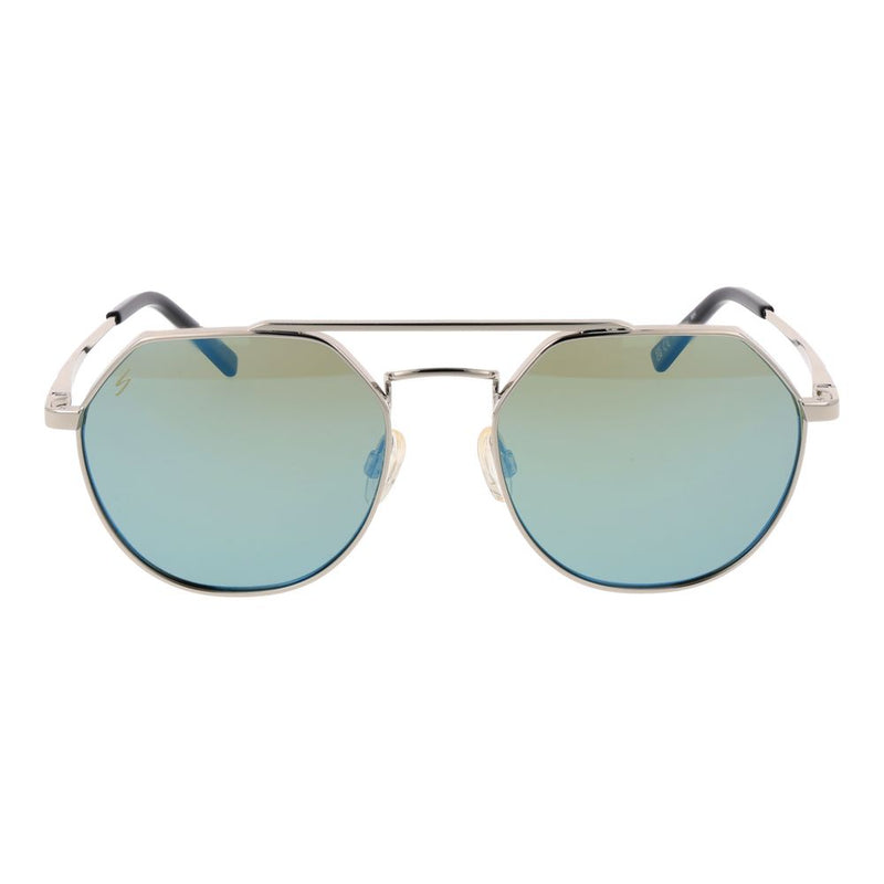 Serengeti Silver Unisex Polarized Aviator Sunglasses