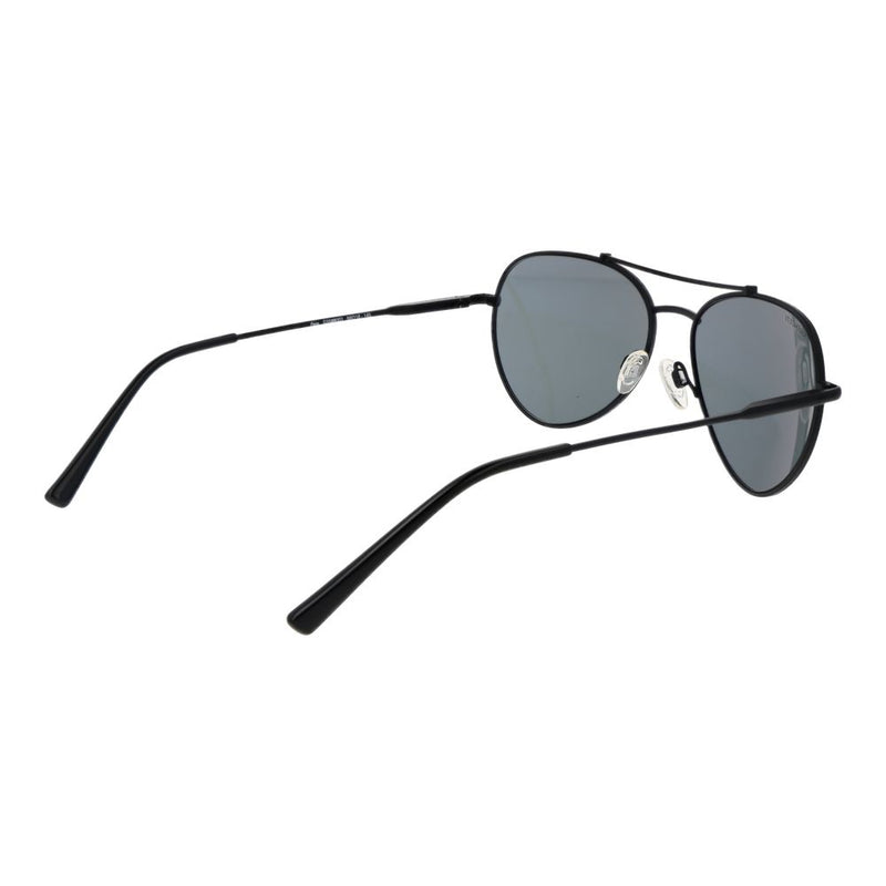 Serengeti Black Unisex Polarized Aviator Sunglasses