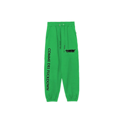 Comme Des Fuckdown groene katoenen jeans & broek