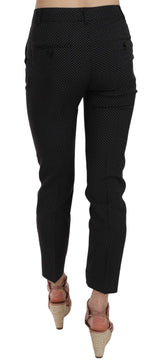 Pantalon capri slim à pois de Dolce &amp; Gabbana, coupe fuselée.