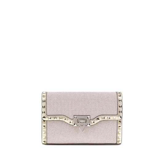 Petit sac à bandoulière Rockstud en toile Valentino Garavani