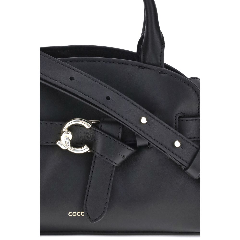 Coccinelle Black Calf Leather Bos Taurus Handbag