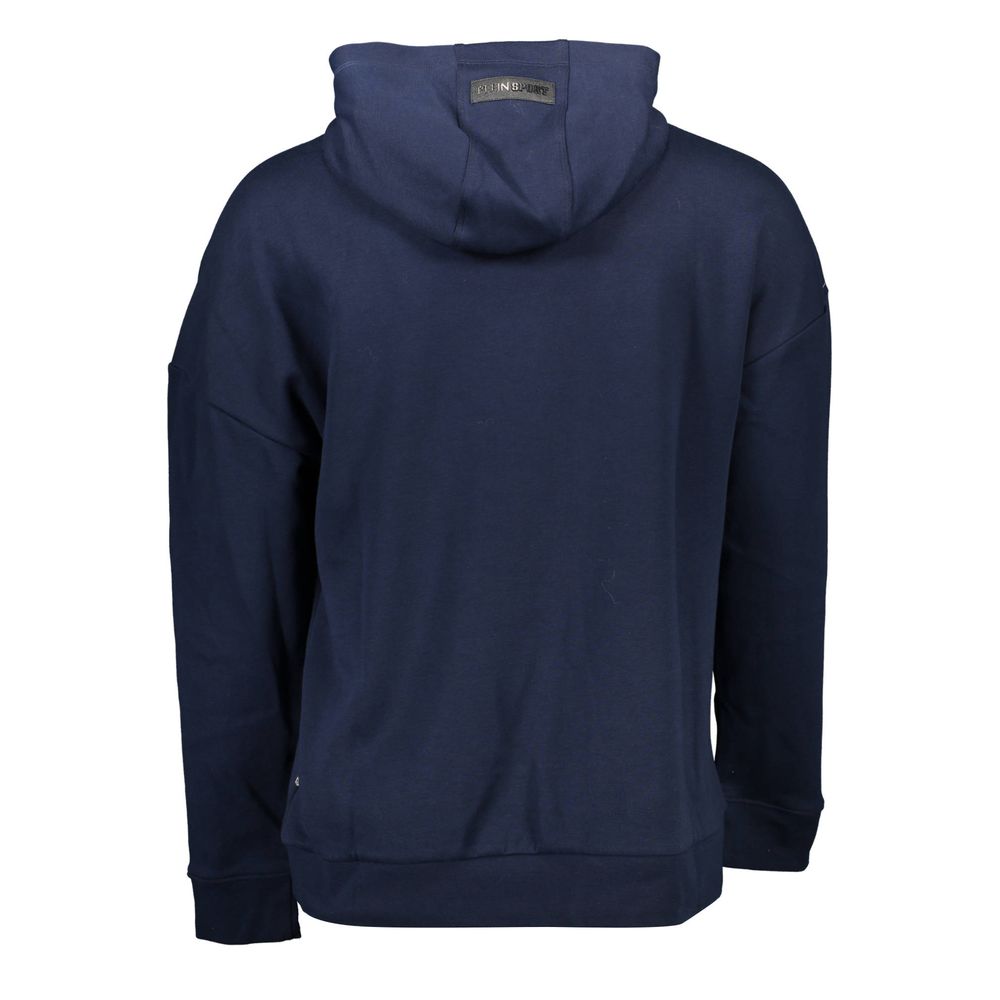 Plein Sport Sweat à Capuche en Coton Bleu pour Homme