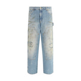 Golden Goose Marley Destroye Blue Cotton Jeans for Men