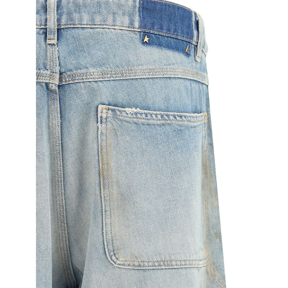 Golden Goose Marley Destroye Blue Cotton Jeans for Men