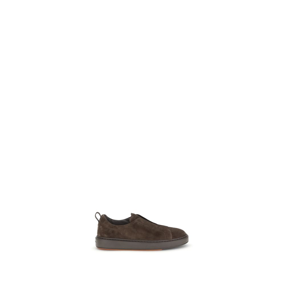 Santoni Suede instapsneakers