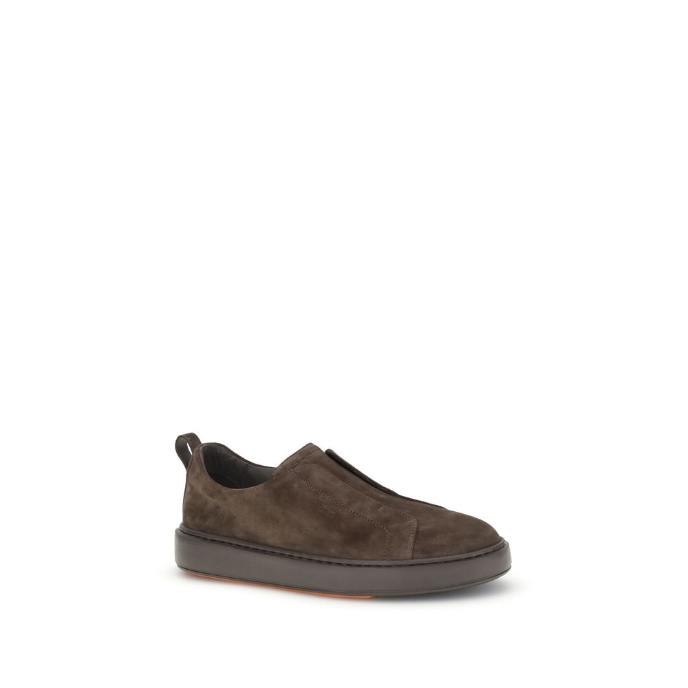 Santoni Suede instapsneakers