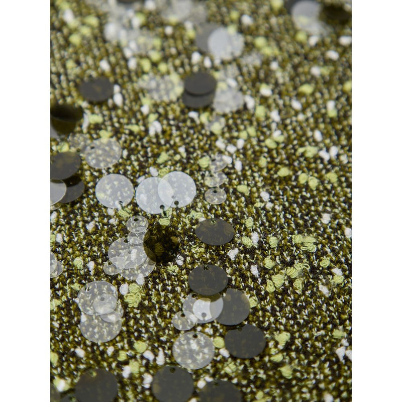Jupe en Viscose Verte Gucci - Design Tricoté à Sequins Militaire