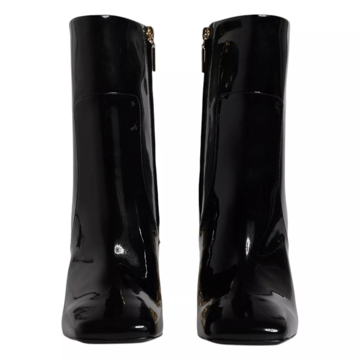 Dolce & Gabbana Black Jackie Leather Mid Calf Boots