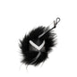 Porte-clés Fendi en cuir noir