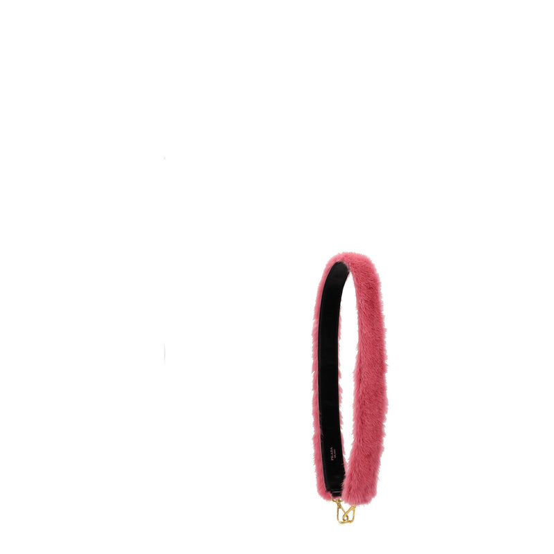 Prada Pink Fur Shoulder Bag - Élégance et Style