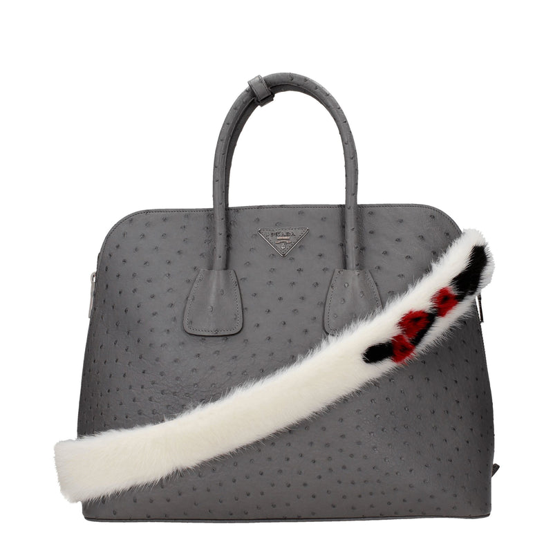 Prada White Leather Shoulder Bag - Chic Accessory for Women