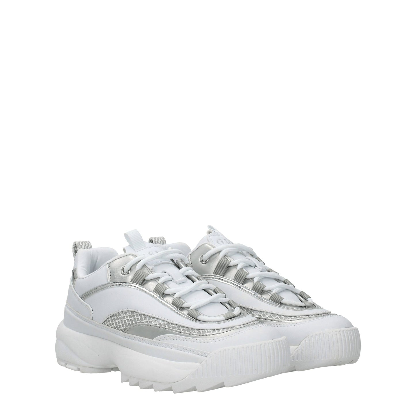 Guess White Polyethylene Chunky Sneakers