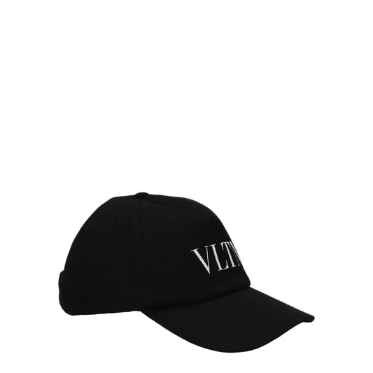 Casquettes en coton noir Valentino Garavani (casquette de baseball)