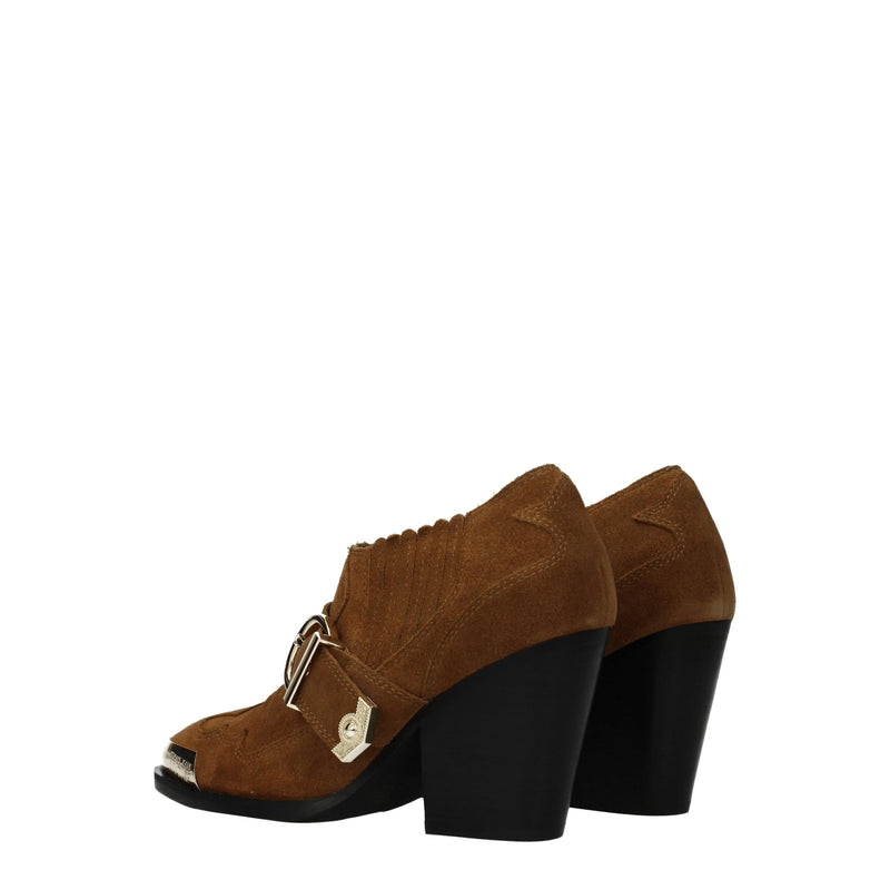 Versace Jeans Brown Leather Ankle Boots - Stylish & Comfortable