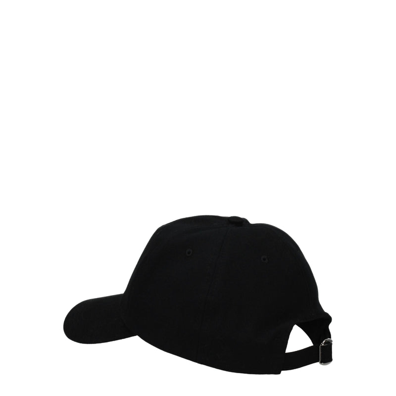 Casquette en Coton Noir Valentino Garavani