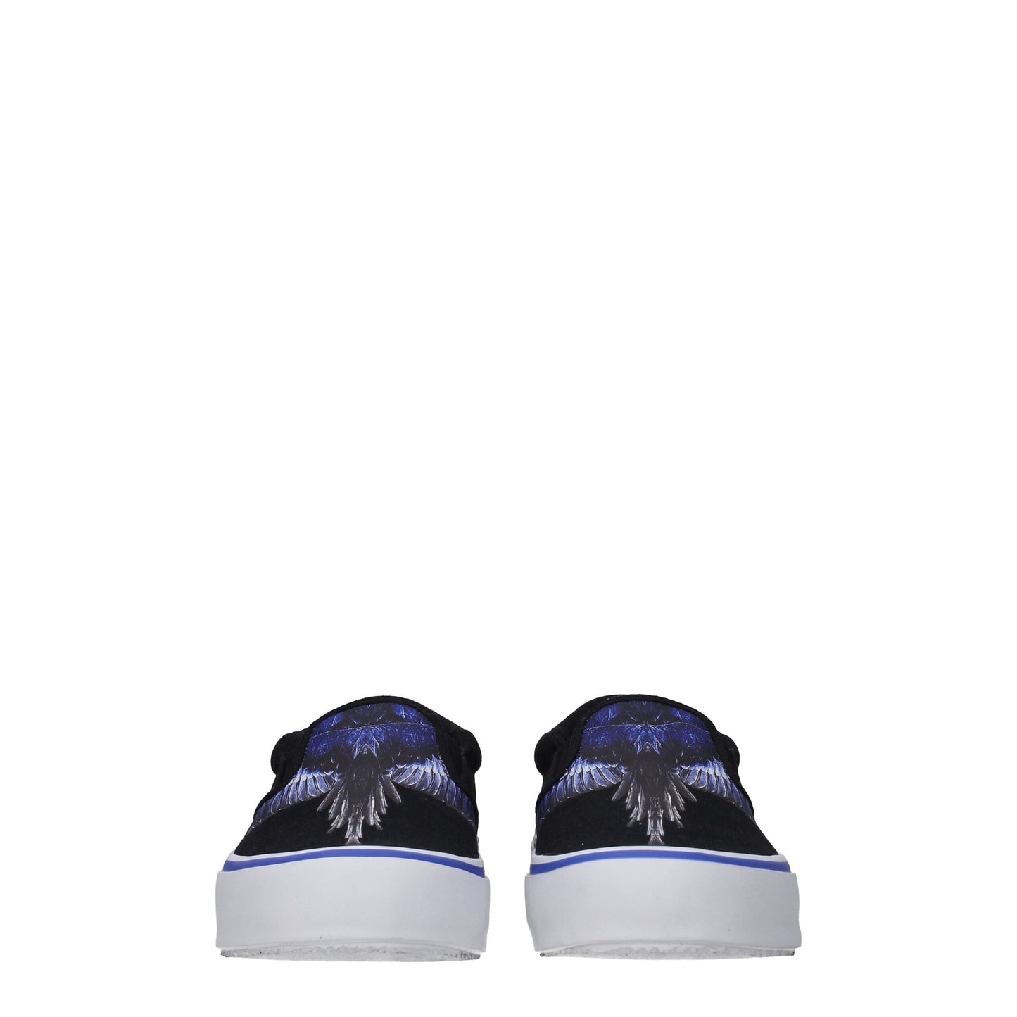 Marcelo Burlon Black Fabric Slip-On Loafers