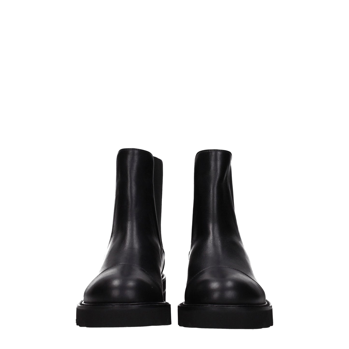 Stuart Weitzman Black Leather Ankle Boots