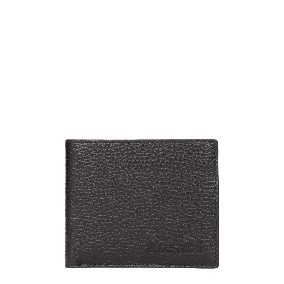 Testoni Portefeuille en Cuir Noir - Élégance et Praticité