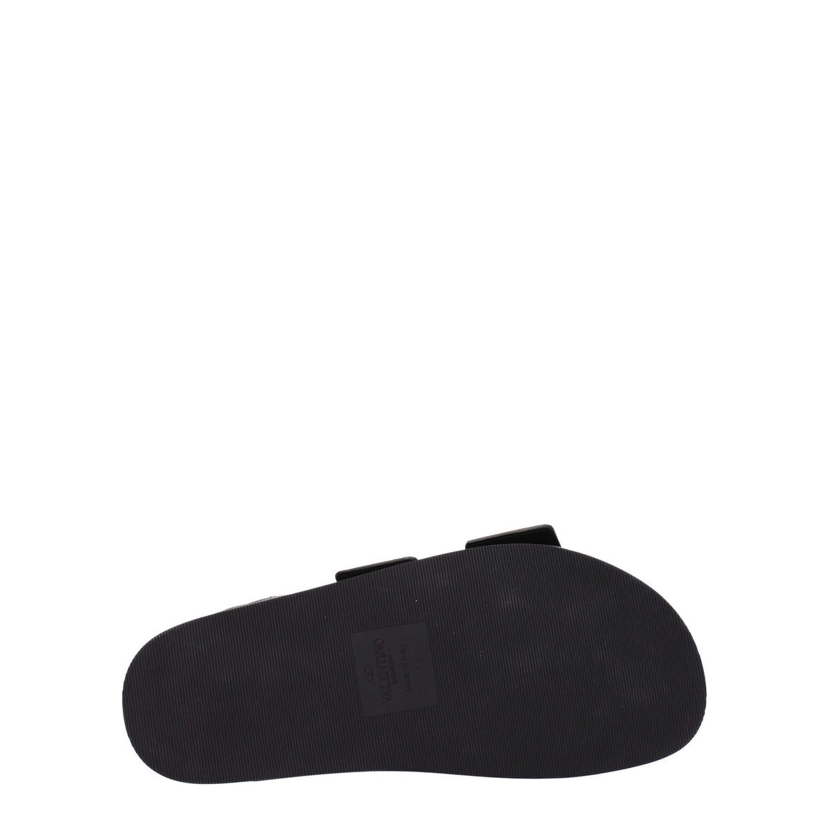 Valentino Garavani Black Leather Slippers - Élégance et Confort