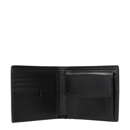 Portefeuilles en cuir noir Testoni